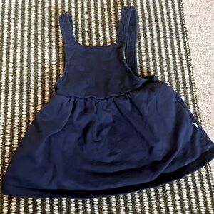 Les Gamins Organic Cotton Adjustable Pocket Pinafore Dress Set 18- 24mo EUC